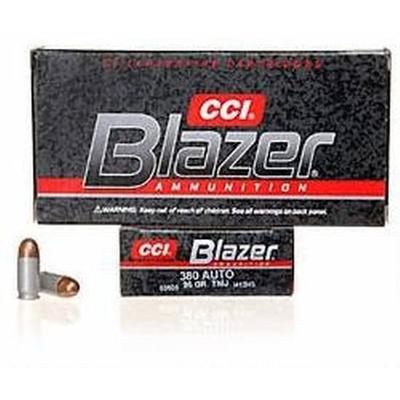 CCI Ammo Blazer 380 ACP TMJ 95 Grain 50 Rounds [35