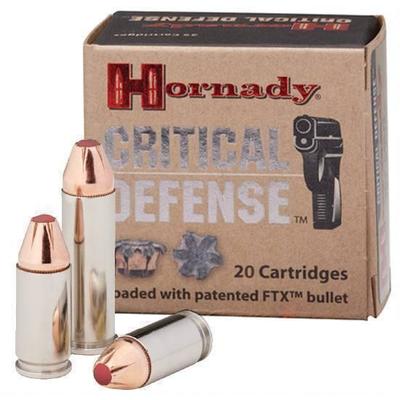 Hornady Ammo Critical Defense 38 Special+P FTX 110