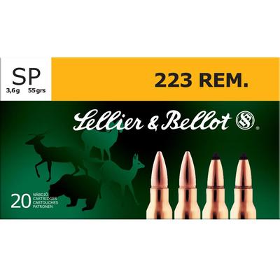 Sellier & Bellot Ammo 223 Remington 55 Grain S