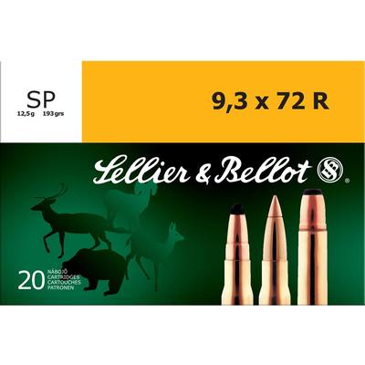 Sellier & Bellot Ammo 9.3x72mm Rimmed SP 193 G