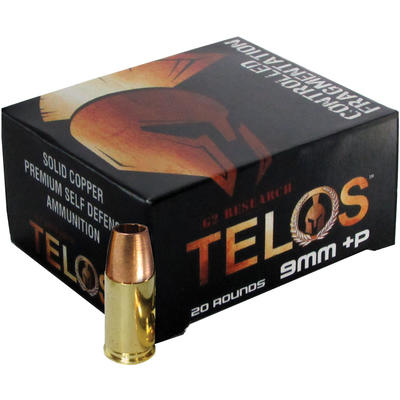 G2 Research Ammo TELOS 9MM+P Telos 9mm 92 Grain Co