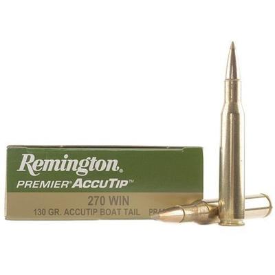 Remington Ammo 270 Winchester AccuTip 130 Grain 20