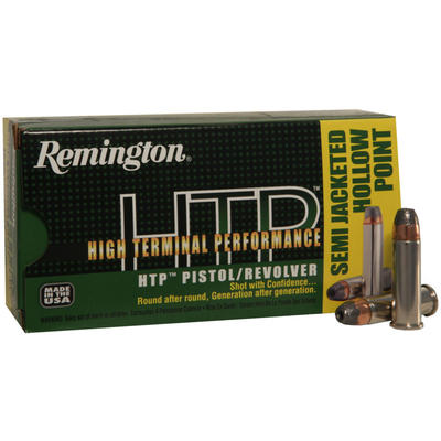 Remington Ammo HTP 38 Special+P 125 Grain Semi JHP