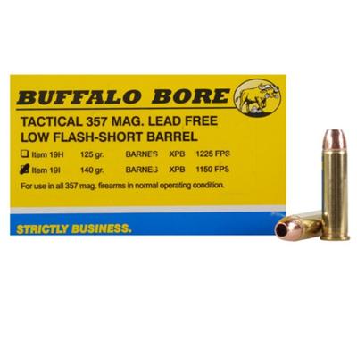 Buffalo Bore Ammo 357 Magnum Lead-Free XPB 140 Gra