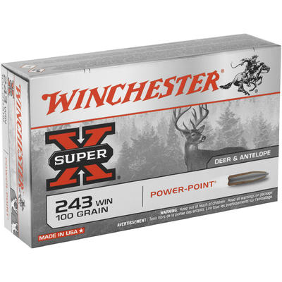 Winchester Ammo Super-X 243 Winchester 100 Grain P