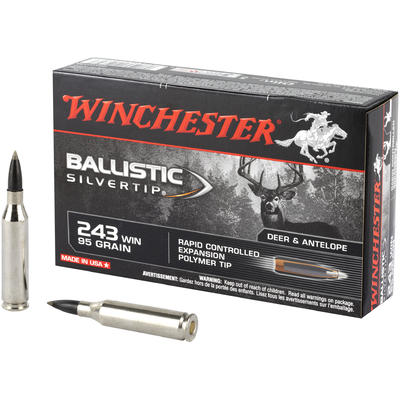 Winchester Ammo Supreme 243 Winchester 95 Grain Si
