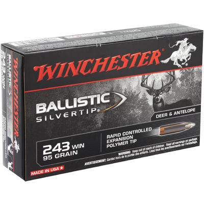 Winchester Ammo Supreme 243 Winchester 95 Grain Si