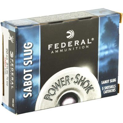 Federal Shotshells 20 Gauge 2.75in 7/8oz Sabot Slu