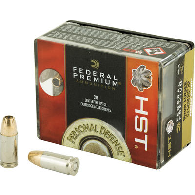 Federal Ammo Defense 9mm 124 Grain HST 20 Rounds [