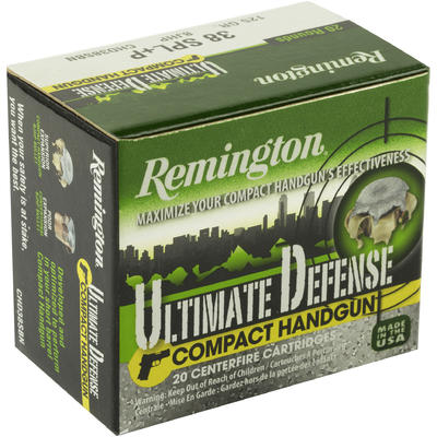 Remington Ammo Compact 38 Special Brass 125 Grain