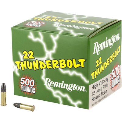 Remington Rimfire Ammo Thunderbolt .22 Long Rifle