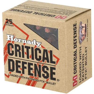 Hornady Ammo Critical Defense 38 Special FTX 110 G