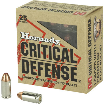 Hornady Ammo Critical Defense 9x18mm Makarov 90 Gr