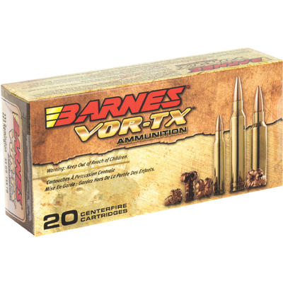 Barnes Ammo Vor-Tx 223 Remington 55 Grain TSX Flat