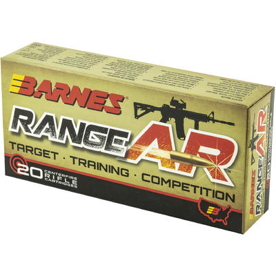 Barnes Ammo Range AR 5.56x45mm (5.56 NATO) 52 Grai