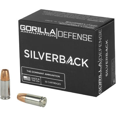 Gorilla Ammo Silverback 9mm 115 Grain Solid Copper
