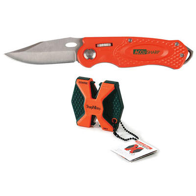 Accusharp 2Step Knife Sharpener/Sport Knife Combo