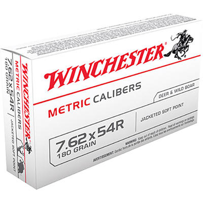 Winchester Ammo Metric 7.62x25mm Tokarev 85 Grain