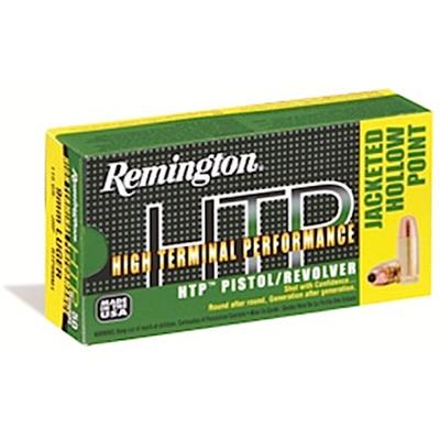 Remington Ammo HTP 9mm+P 115 Grain JHP 50 Rounds [