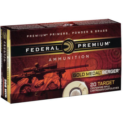 Federal Ammo Gold Medal 223 Remington 69 Grain BTH