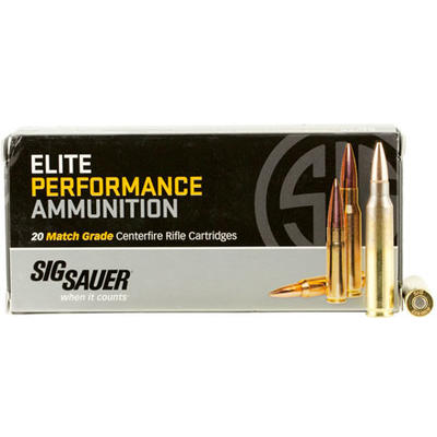 Sig Sauer Ammo Match 223 Remington 77 Grain Open T
