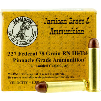 Jamison Ammo Pinnacle 327 Federal 75 Grain RN 20 R