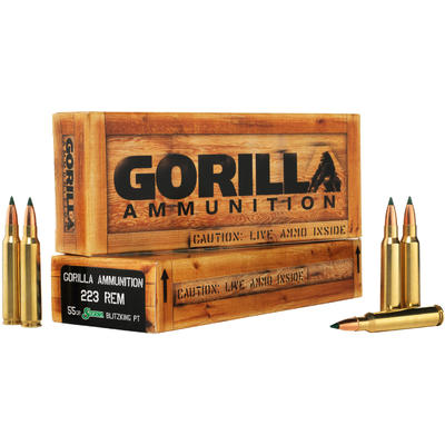 Gorilla Ammo Match 223 Remington 55 Grain Sierra B