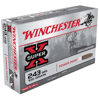 Winchester Ammo Super-X 243 Winchester 100 Grain P