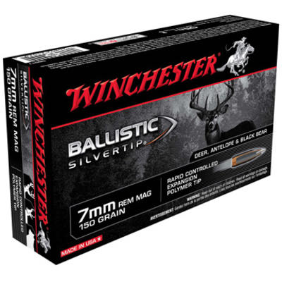 Winchester Ammo Supreme 7mm Magnum 150 Grain Silve