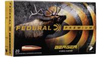 Federal Ammo 280 Ackley Improved 168 Grain Berger