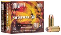 Federal Ammo Fusion 10mm Auto 200 Grain SP 20 Roun