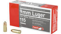 Aguila Ammo 9mm 115 Grain FMJ 50 Rounds [1E097704]