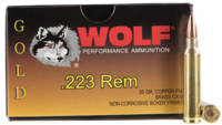Wolf Ammo Gold 223 Remington (5.56 NATO) 55 Grain