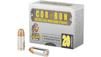Corbon Ammo 9mm luger+p 125 Grain jhp 20 Rounds [S