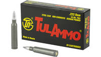 Tulammo .223 Rem Steel Case 55 Grain FMJ 20 Rounds