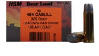 HSM Ammo Bear 454 Casull WFN 325 Grain 50 Rounds [