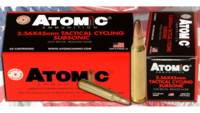 Atomic Ammo 5.56x45 subsonic 112 Grain round nose