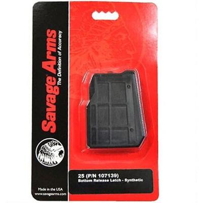 Savage Magazine 25 17 Hornet 4 Rounds Black Finish