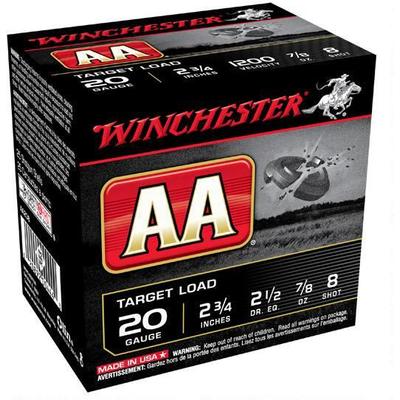 Winchester Shotshells AA Target 20 Gauge 2.75in 7/