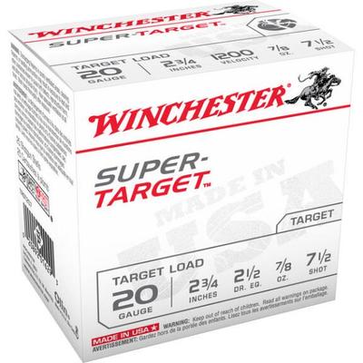 Winchester Shotshells Super Target 20 Gauge 2.75in