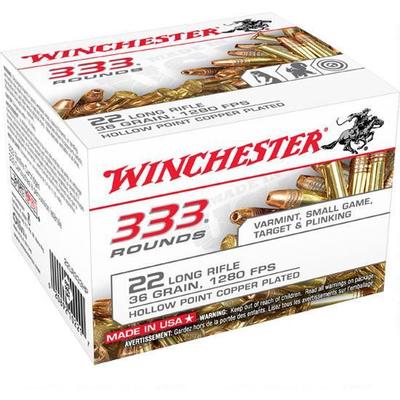 Winchester Rimfire Ammo .22 Long Rifle (LR) CPHP 3