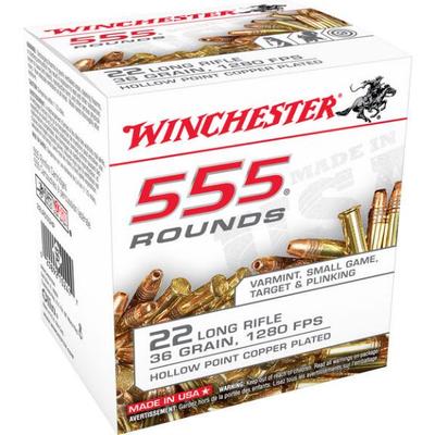 Winchester Rimfire Ammo 555 .22 Long Rifle (LR) 36