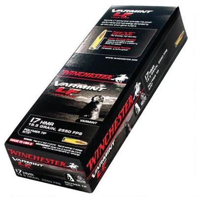Winchester Rimfire Ammo .17 HMR 15 .5 Grain 50 Rou