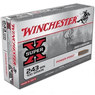 Winchester Ammo Super-X 243 Winchester 100 Grain P