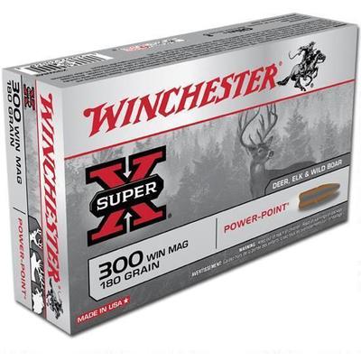 Winchester Ammo Super-X 300 Win Mag 180 Grain Powe