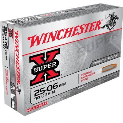 Winchester Ammo Super-X 25-06 Remington 90 Grain E