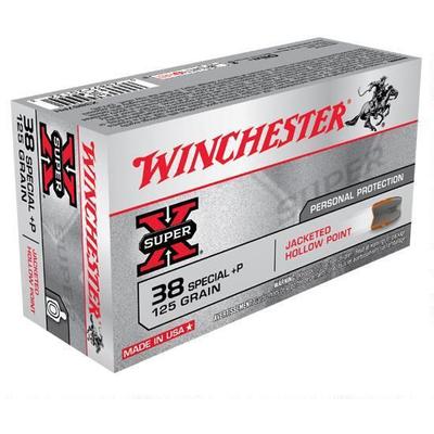 Winchester Ammo Super-X 38 Special+P 125 Grain JHP