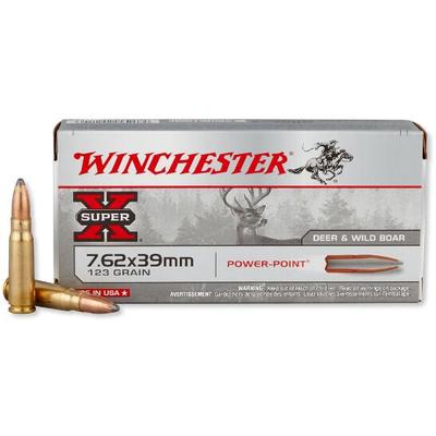 Winchester Ammo Super-X AK-47 7.62x39mm 123 Grain Winchester Ammo Super-X AK-47 7.62x39mm 123 Grain