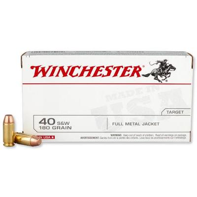 Winchester Ammo Best Value 40 S&W 180 Grain FM