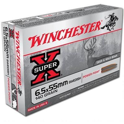 Winchester Ammo Super-X 6.5x55mm Swedish 140 Grain Winchester Ammo Super-X 6.5x55mm Swedish 140 Grain